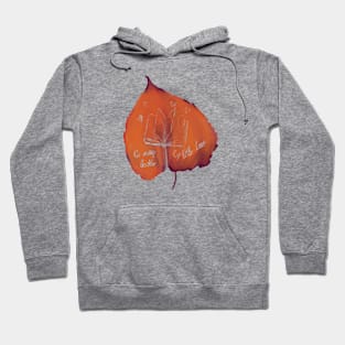 Books Autumn Cozy leaf trees Hoodie